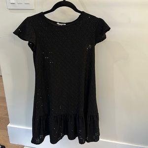 Small eyelet black dress!